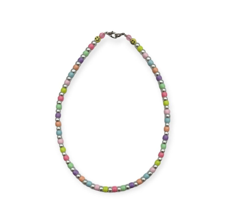 Collar perlas pastel